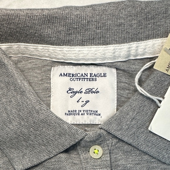 American Eagle Outfitters Heather Gray Button Down Shirt - Picture 2 of 4